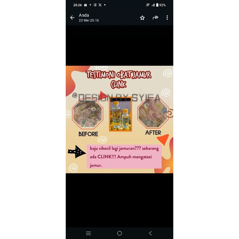 clink pembersih noda