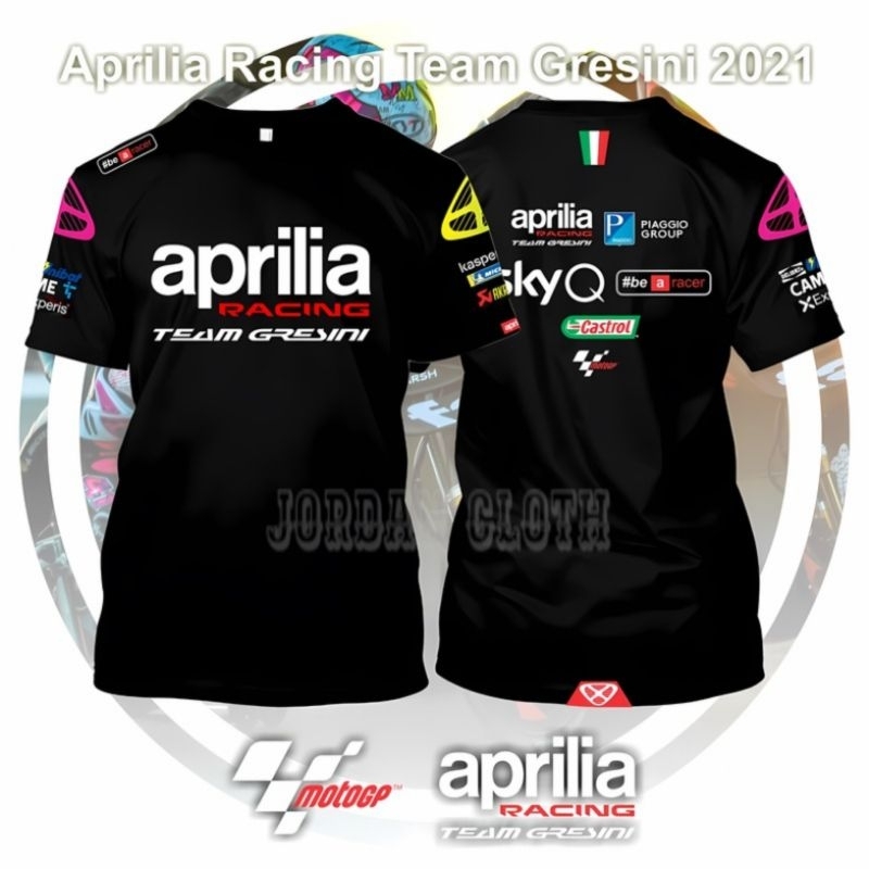 Tshirt Baju Kaos Aprilia Racing Team Gresini  MotoGP
