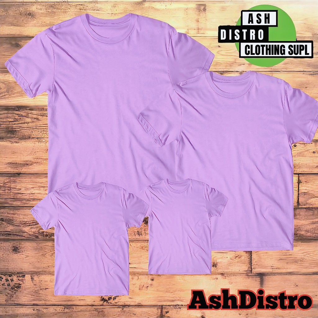 Kaos polos ayah ibu anak / baju couple keluarga lengan pendek