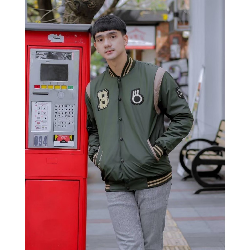 Jaket Baseball Taslan Pria Sport Champ 82 Original Premium - Jaket Varsity - Jaket Vintage