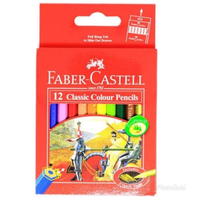

DISKON AKHIR BULAN Pensil warna 12 warna pendek Faber Castell
