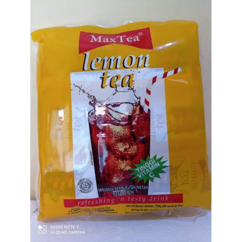 

MAXTEA LEMON TEA 1 PACK ISI 30 SACHET