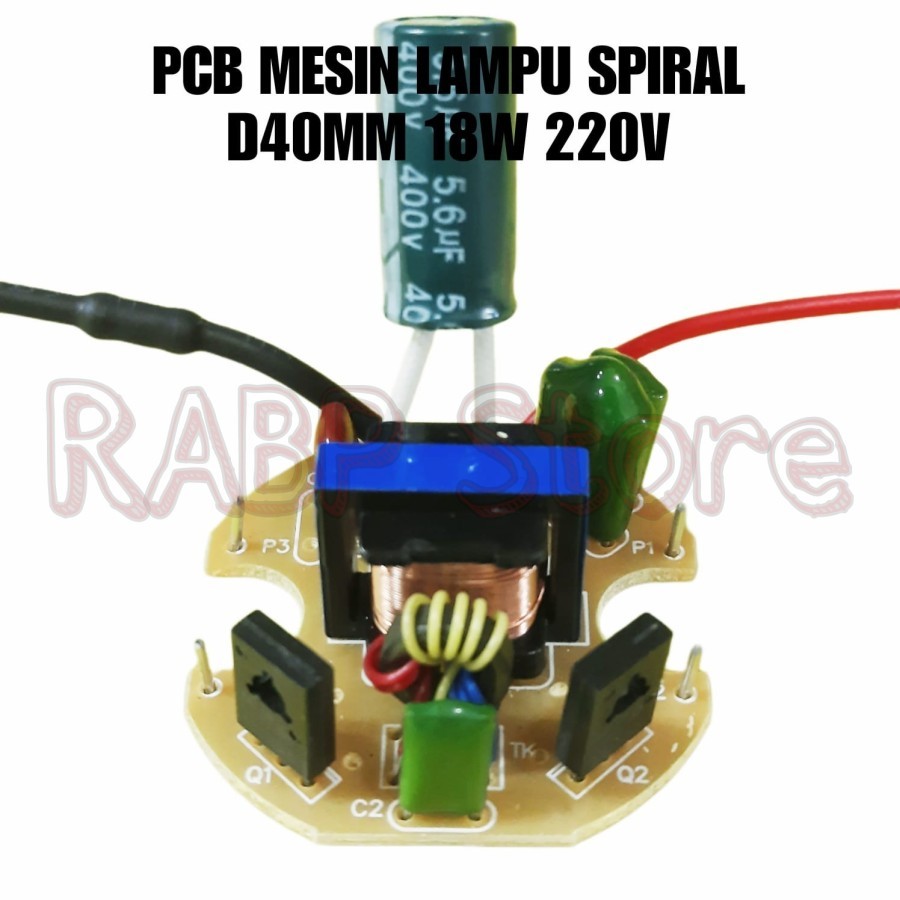PCB LAMPU SPIRAL 18W PREMIUM DIAMETER 40MM MESIN SPIRAL 18W
