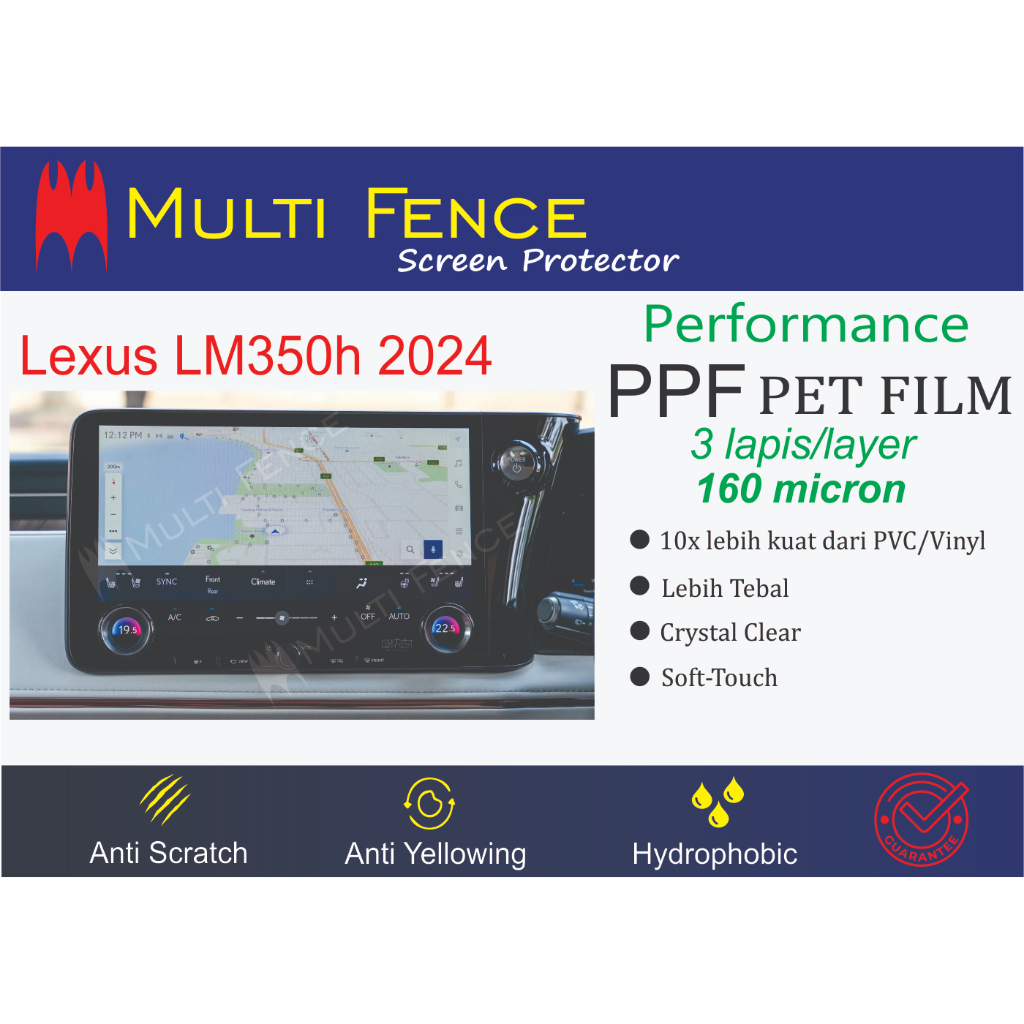 Anti Gores Head Unit Lexus LM350h 2024