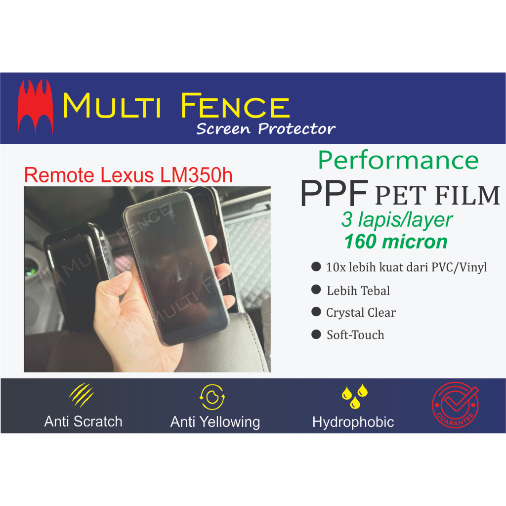 Anti Gores Remote Lexus LM350h 2 pcs
