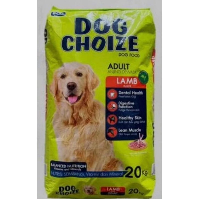 dog choize lamb 20kg