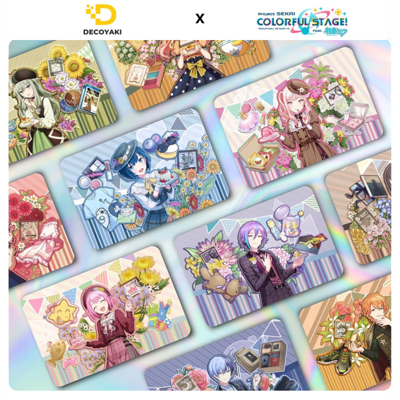 Photocard Hologram Project Sekai Birthday Card Version 1, Photocard Project Sekai Birthday Card