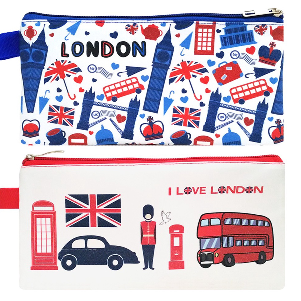 

HOT PROMO Mini Case LONDON Stationary Organizer Pencil Case Tempat Pensil Travelling Organizer