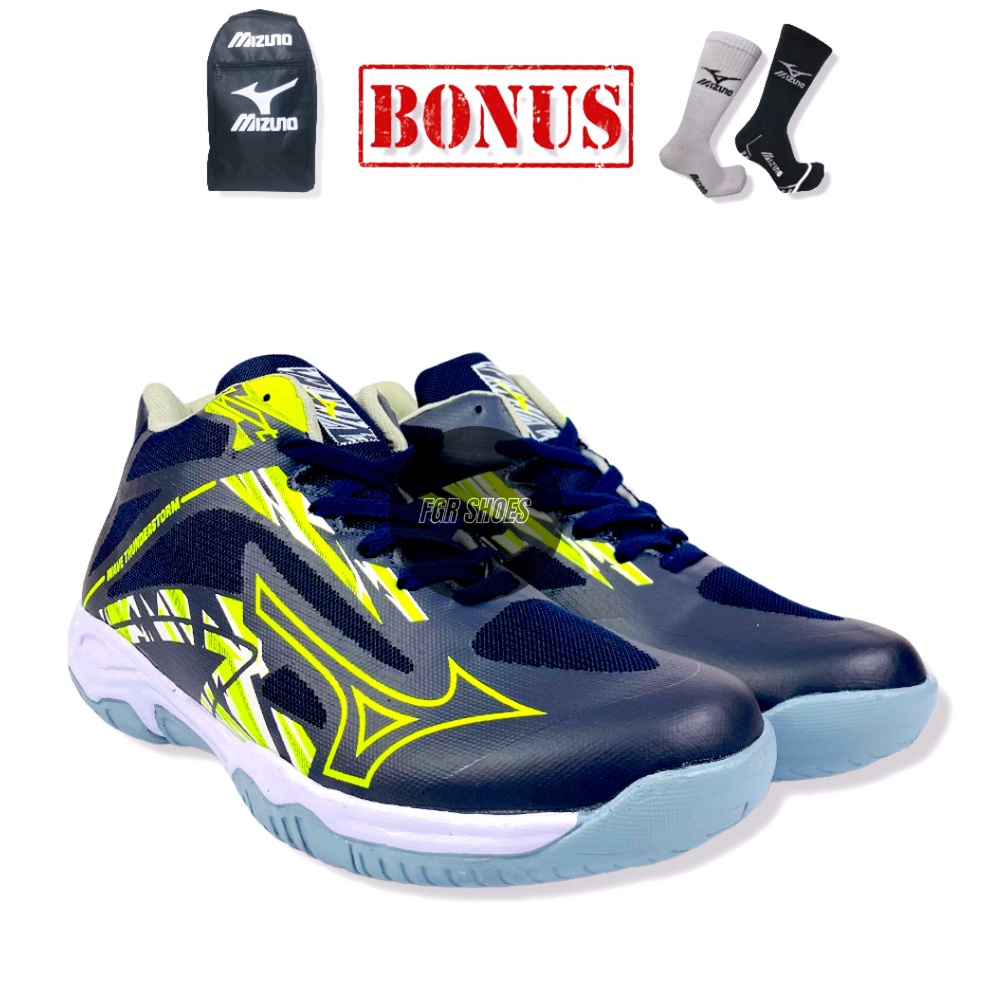 HOT PRODUCT Sepatu Volly Mizuno Wave Thunderstorm Sepatu Voli Mizuno Pria Sepatu Voly Mizuno Pria Mi