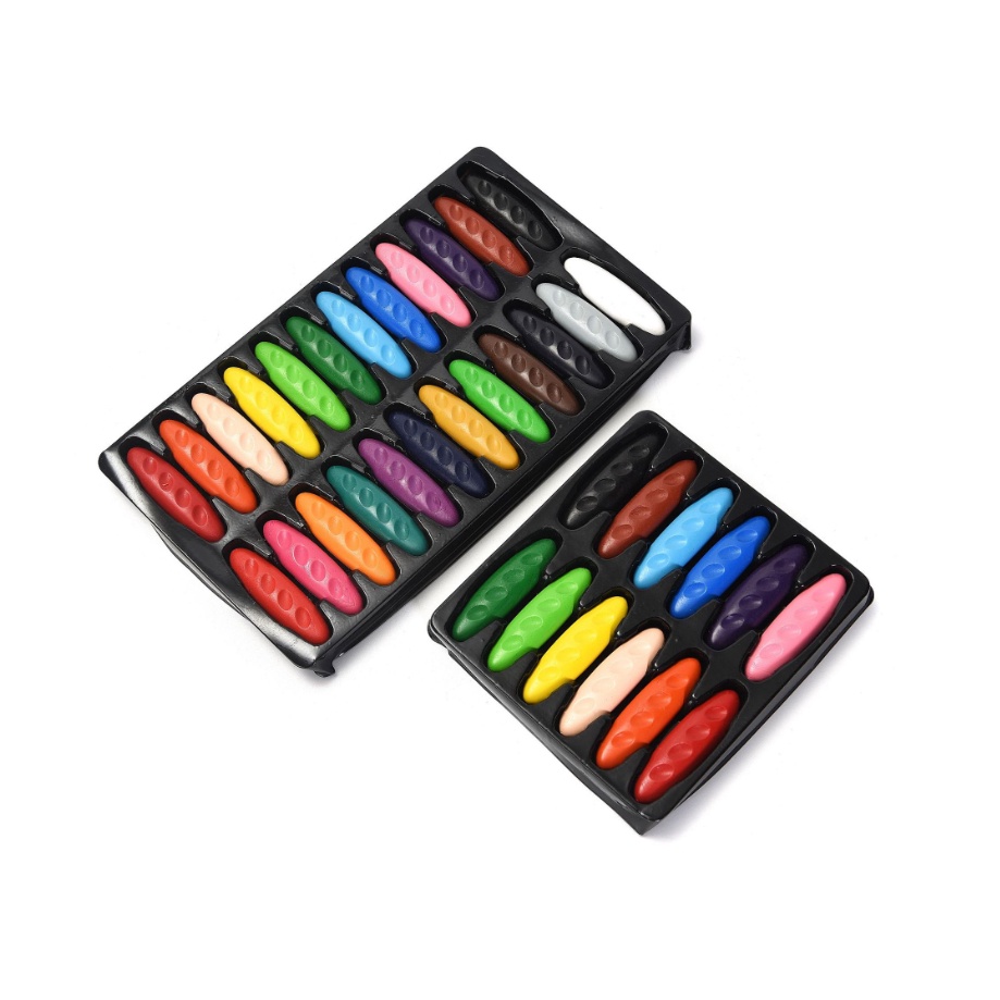 

BONANZA Plastic Washable Magical Crayon 12 pcs 24 pcs Crayons Set Bayi Anak PEANUT Mudah Dihapus Tidak Kotor Tangan