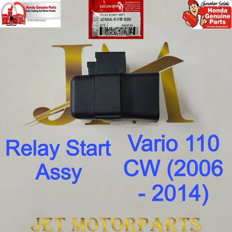 3850AKVB930 Bendik Stater Relay Start Vario Karbu BeAT Karbu Karisma Asli Atau Ori Honda AHM