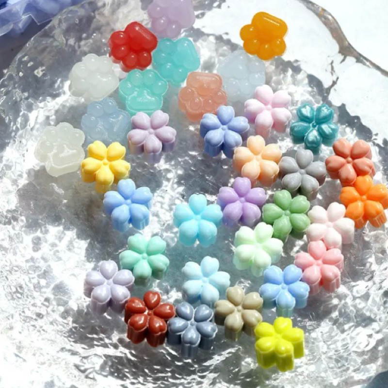 1pcs Wax Seal Beads Bentuk Daun Semanggi Bunga Lilin Stempel Segel Warna Campur / Mixed Color Sealin