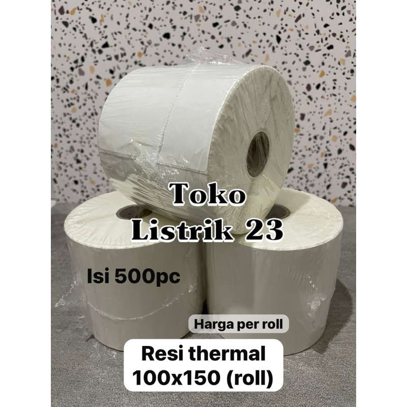 

resi thermal 100x150 500pc (roll) alas kertas