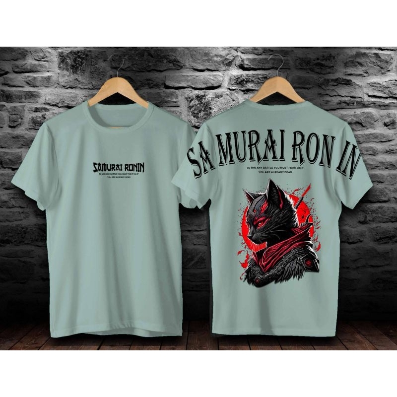 kaos cowo Samurai Ronin/kaos/kaos distro/baju atasan/kaos samurai/kaos pedang/kaos keren/kaos laki/k
