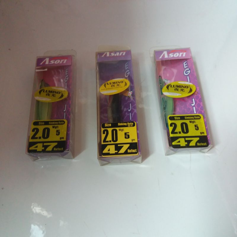 Asori Egi Jig Lumino 2.0 . 5g . .sinking rate