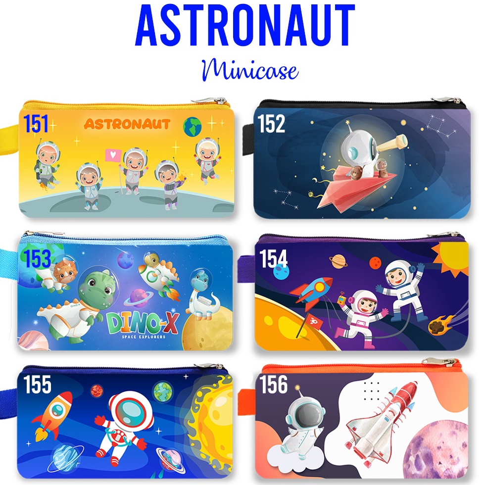 

LIMIT Mini Case Astronaut Dompet Karakter Anak Astronot Dompet Suvenir Gift Pencil Case Tempat Pensil Karakter