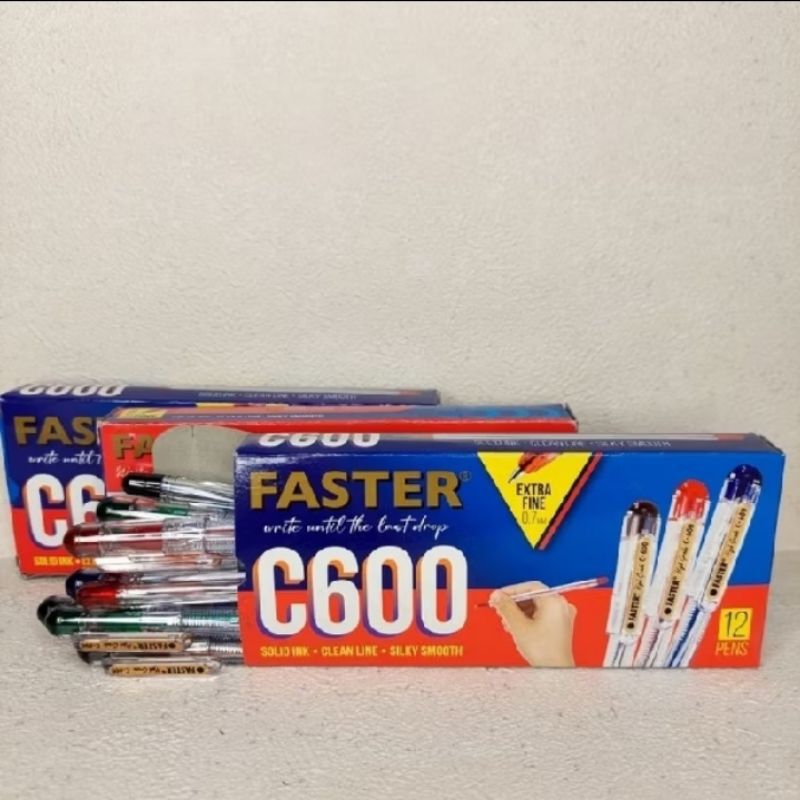 

FASTER C600 Pulpen tutup / 12pcs