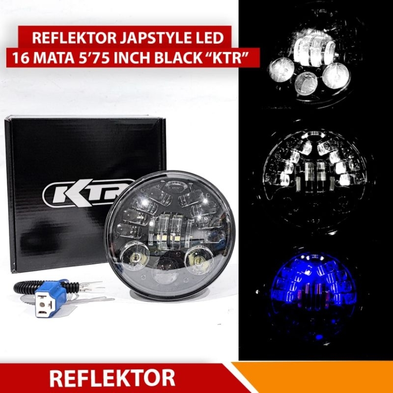 Daymaker 5,75" lampu senja biru lampu tembak putih