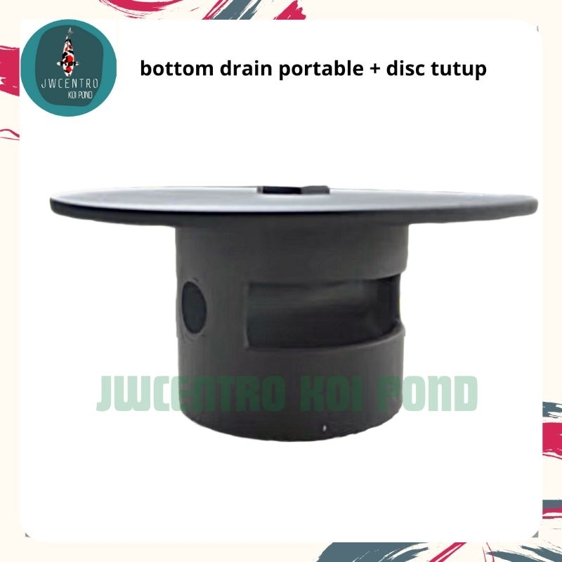 bottom drain kolam koi tutup dome BD kolam ikan koi