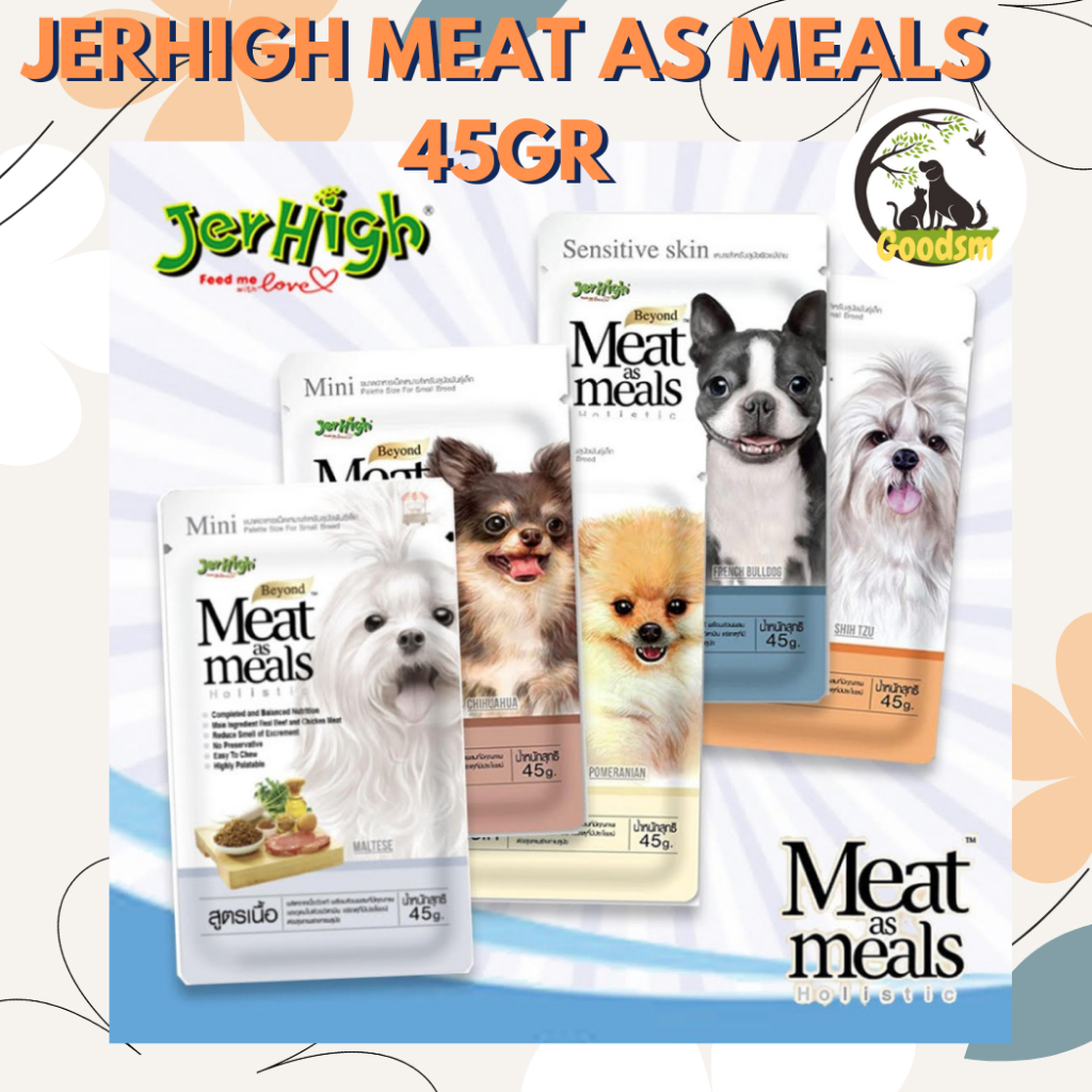 JERHIGH Meat as Meals 45gr Snack Anjing Topping Makanan Anjing