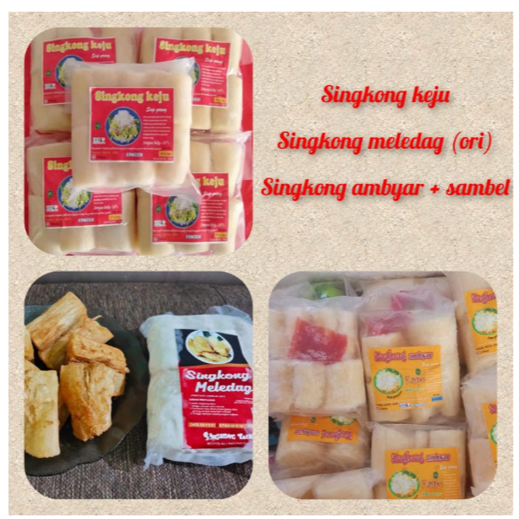 

Singkong Keju Singkong Meledag Singkong Beku Siap Goreng