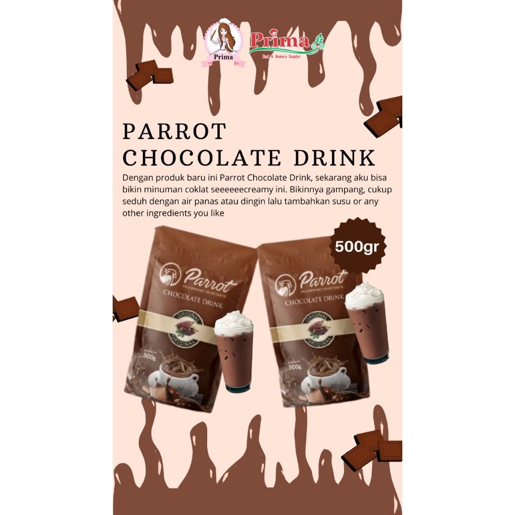 

Parrot chocolate drink 500gr