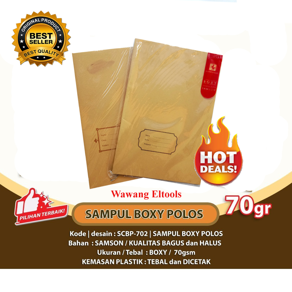 

Sampul Buku Coklat Polos Ukuran Boxy SILVER HOUSE /ALFA PREMIUM (Pak Isi 20 Lembar)