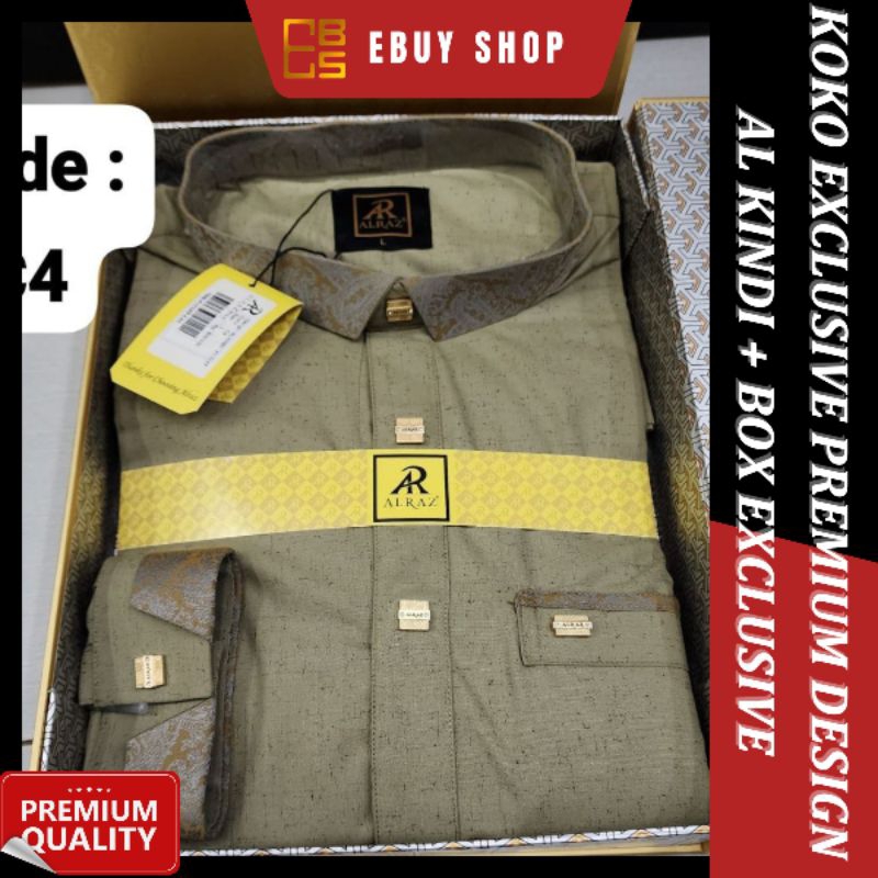 [Non COD] PREMIUM KOKO ALRAZ LENGAN MANSET / KEMKO EXCLUSIVE DESIGN AL KINDI / Kemko Baju Kemeja Kok