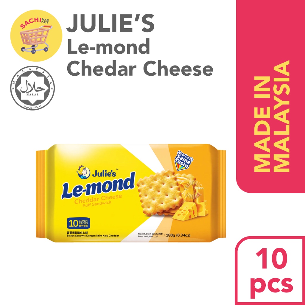 

JULIES LE MOND CHEDDAR CHEESE PUFF SANDWICH IMPORT MALAYSIA (10pcs)