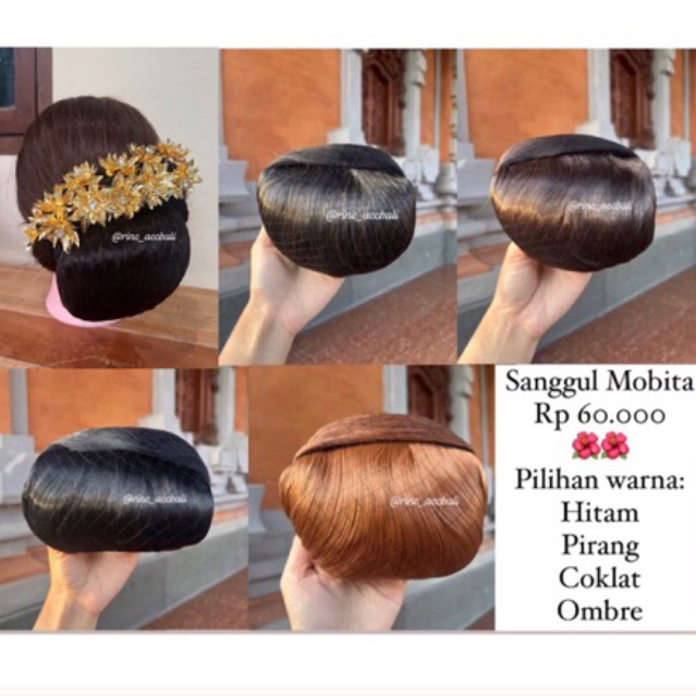 Sanggul Viral Mobita Sirkam / super premium / sanggul modern simple / rambut halus natural / sanggul