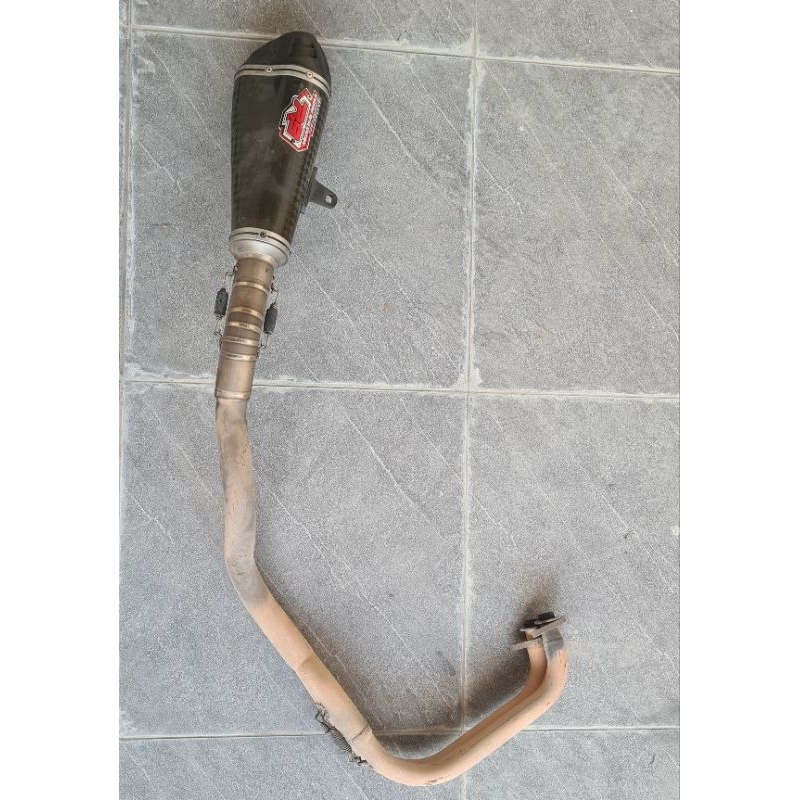 Knalpot ninja 2 silinder r9 ringan