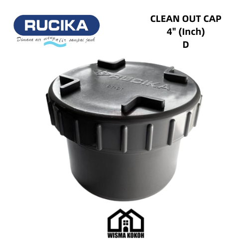 RUCIKA TUTUP SEPTIC TANK / CLEAN OUT CAP PVC 4" (Inch) D