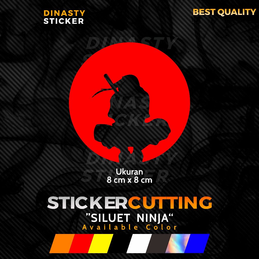 

STICKER STIKER CUTTING SILUET NINJA
