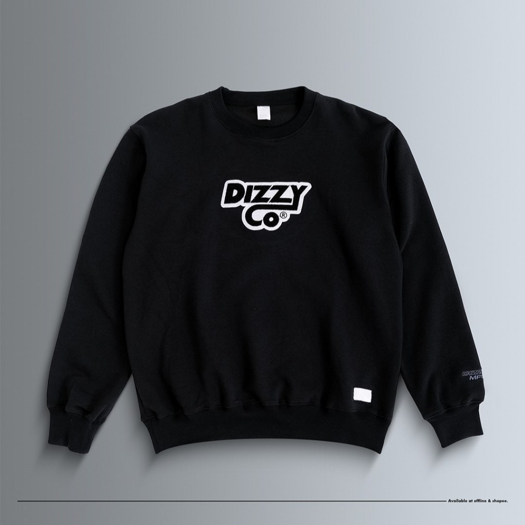DizzyMfg - Crewneck Twl DizzyCo Black