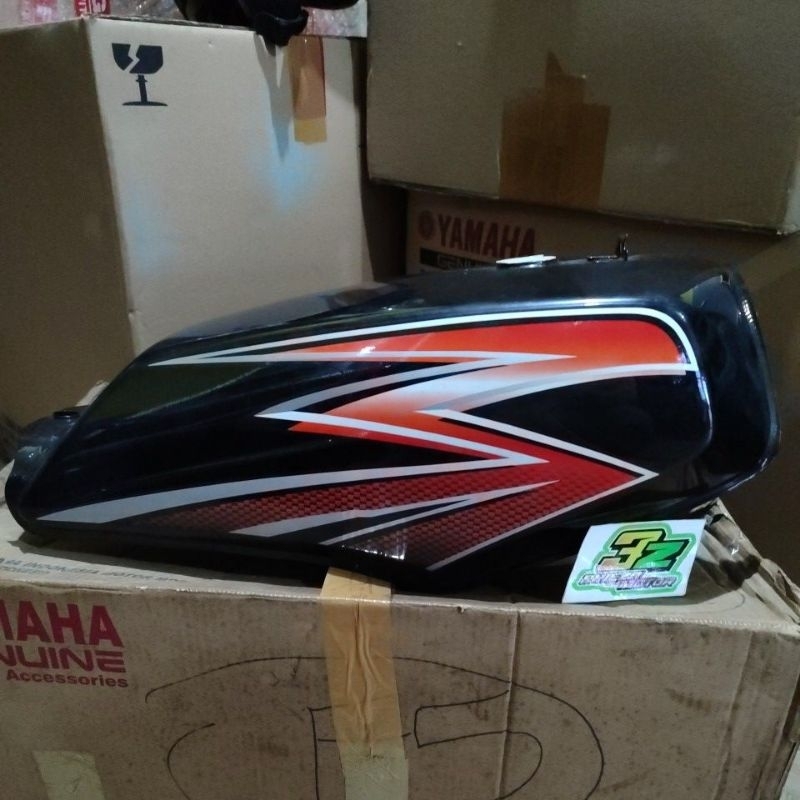 Fuel tank tangki tengki tanki bensin rx king rxking 3KA hitam yb 2003/2004 assy striping original yg