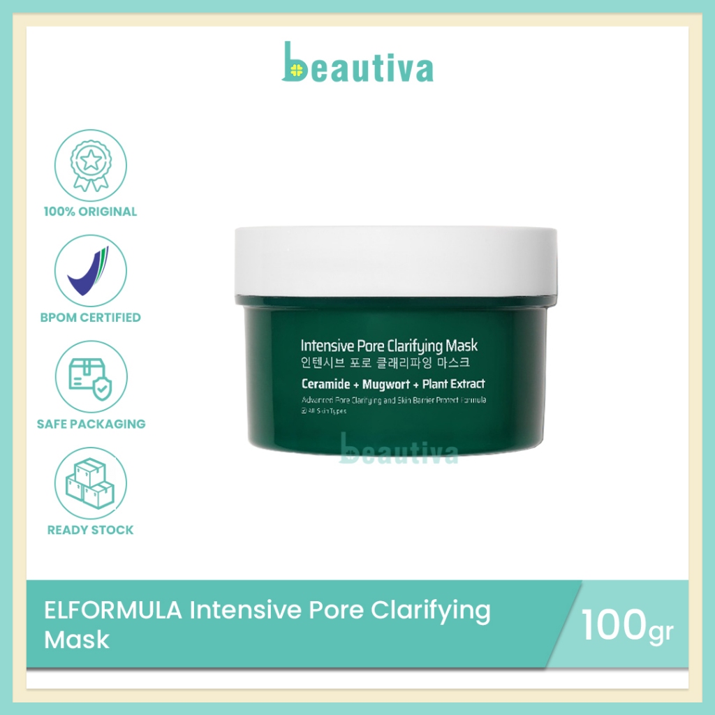 ELFORMULA Intensive Pore Clarifying Mask - Peeling Clay Mask Mugwort