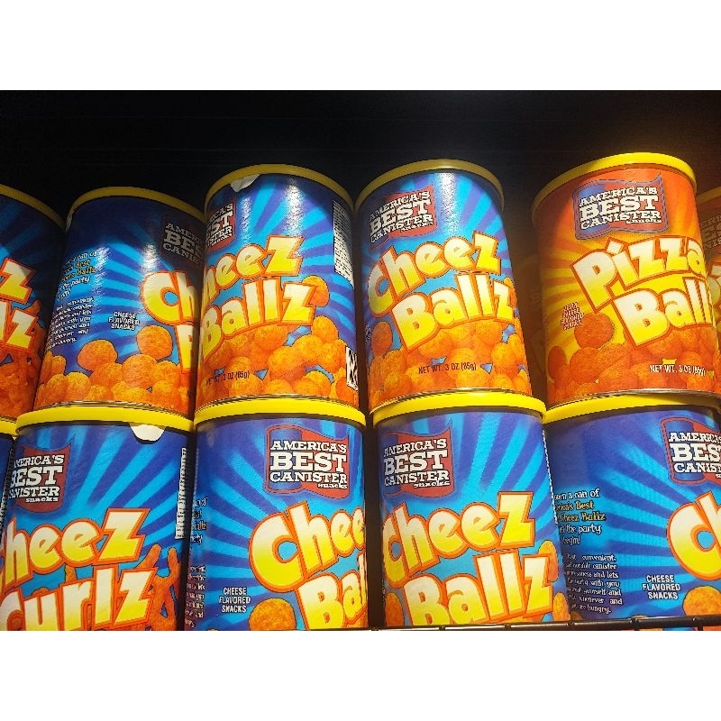

Cheez ballz / pizza ballz American best cheese canister