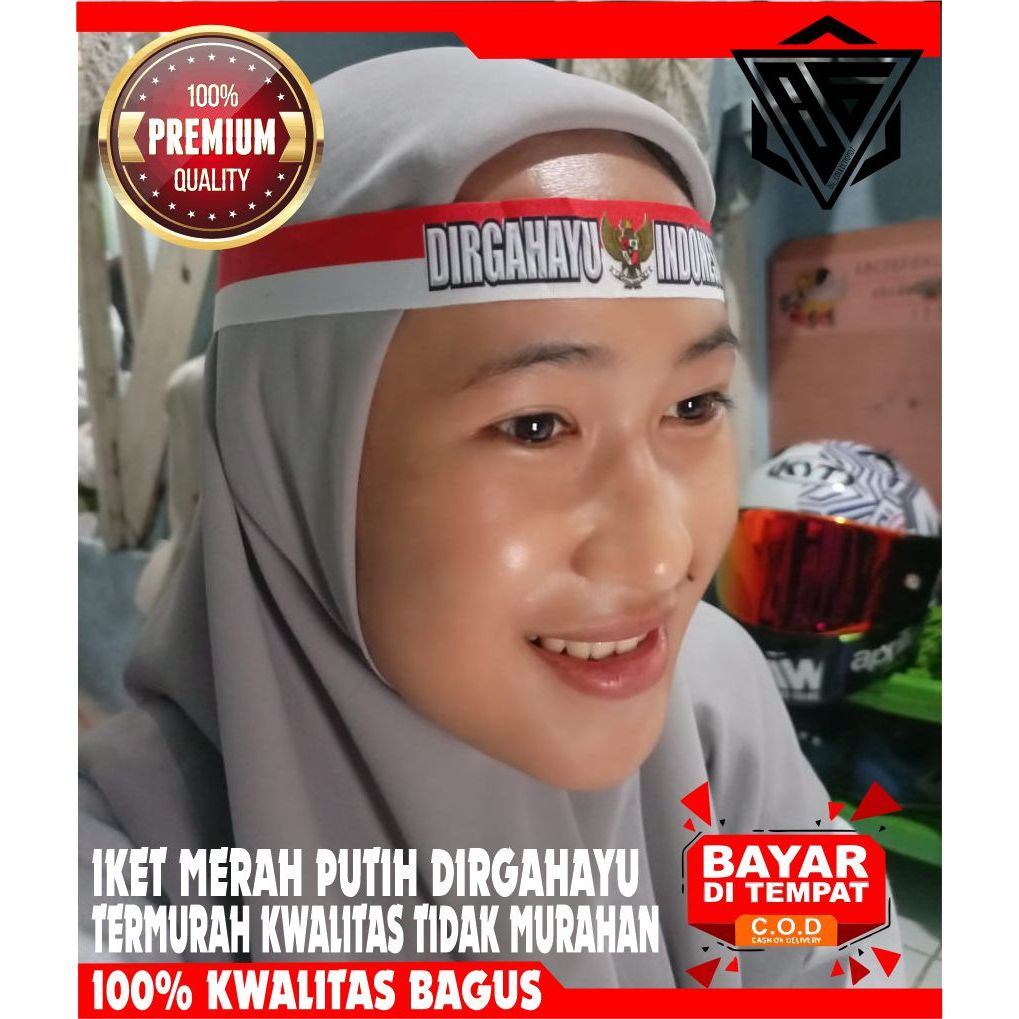 iket merah putih motip dirgahayu termurah isi 10pcs /iket merah putih/iket termurah/fashion/aksesori