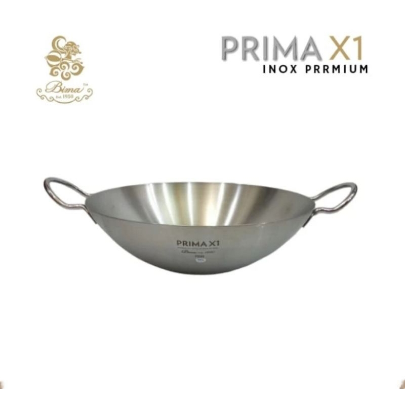 wok 36cm Bima prima X1 (BP220012) /wajan stainless