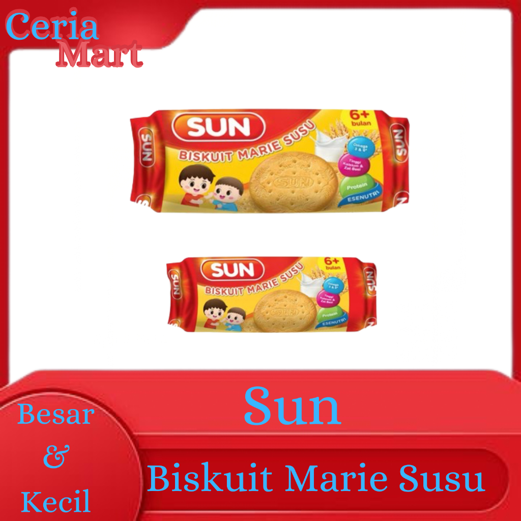 

sun biskuit marie susu besar & kecil