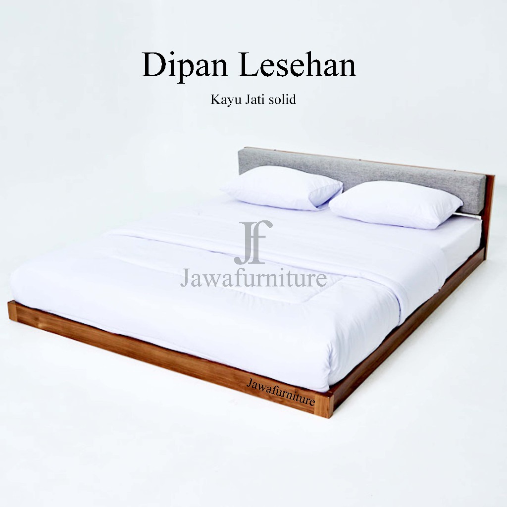 Jawafurniture Tempat Tidur Kayu Jati Lesehan Dipan Minimalis Divan Lantai Rangka Bed