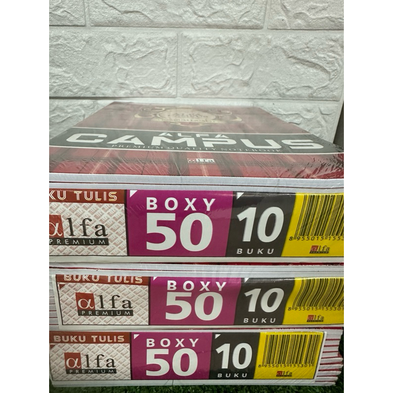 

BUKU TULIS ALFA 50lembar 1pack isi 10buku