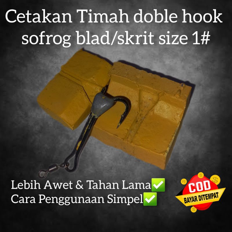 Moulding Cetakan Timah Blad/Skrit DH 1# | Cetakan Timah SF Sofrog Blad/Skrit Timah Soft Frog Doble H
