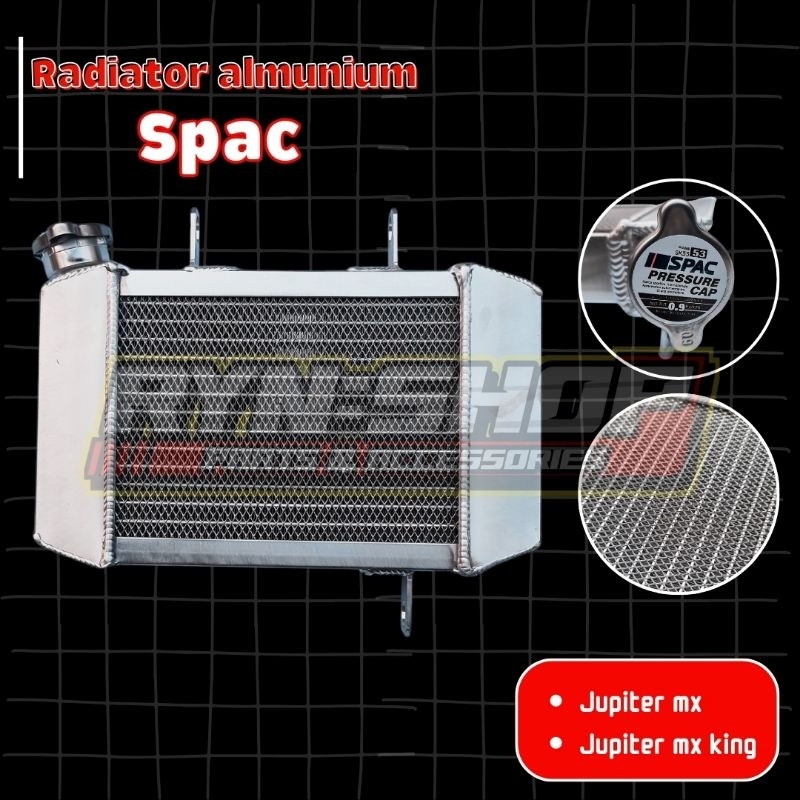 Radiator Almunium Almu Aluminium Exciter Ninja Drag Tune Up FFA Jupiter MX King Spac Original Thaila