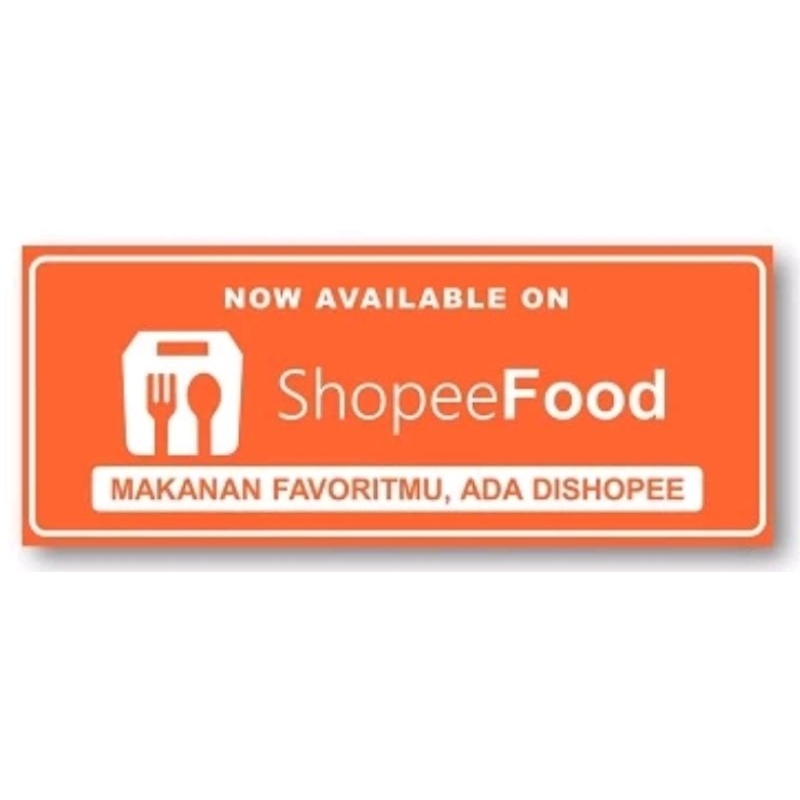 

STIKER VINYL ANTI AIR SHOP**FOOD 25cmx10cm