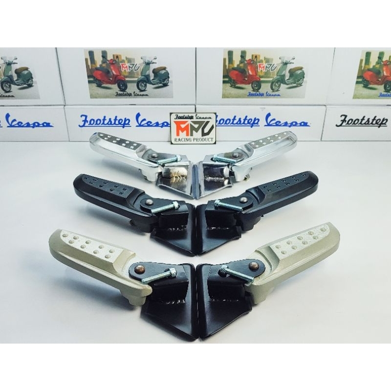 TERBARU FOOT STEP VESPA MATIC, SPRINT PRIMAVERA, AKSESORIS VESPA MATIC