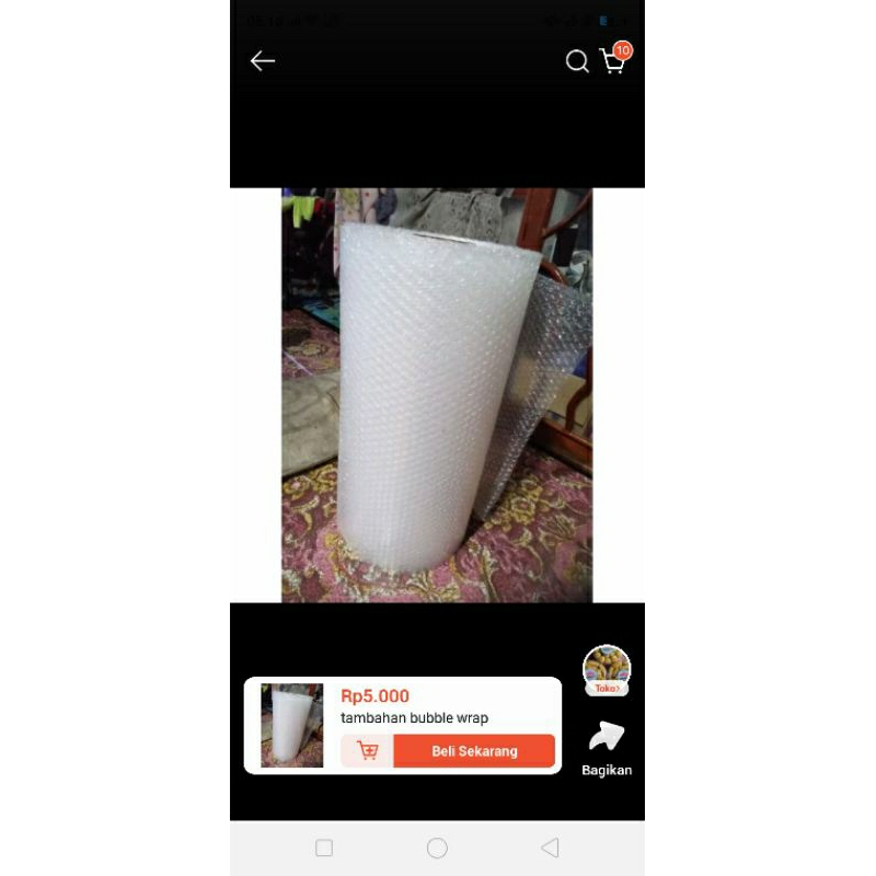 

tambahan bubble wrap