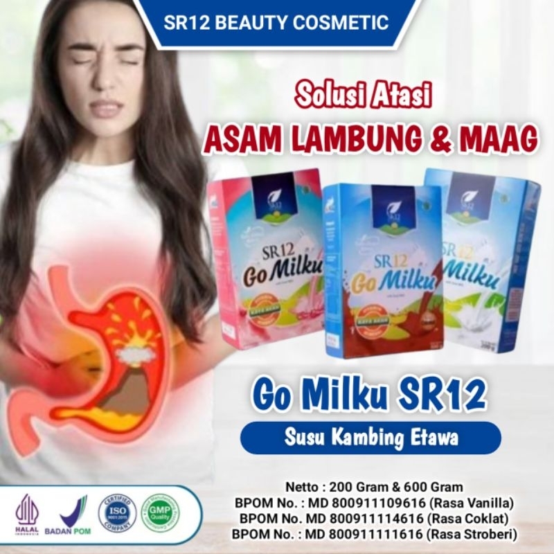 

Obat Maag Asam Lambung / Go Milku SR12 Herbal Susu kambing Etawa Premium BPOM HALAL Untuk Masalah Pencernaan