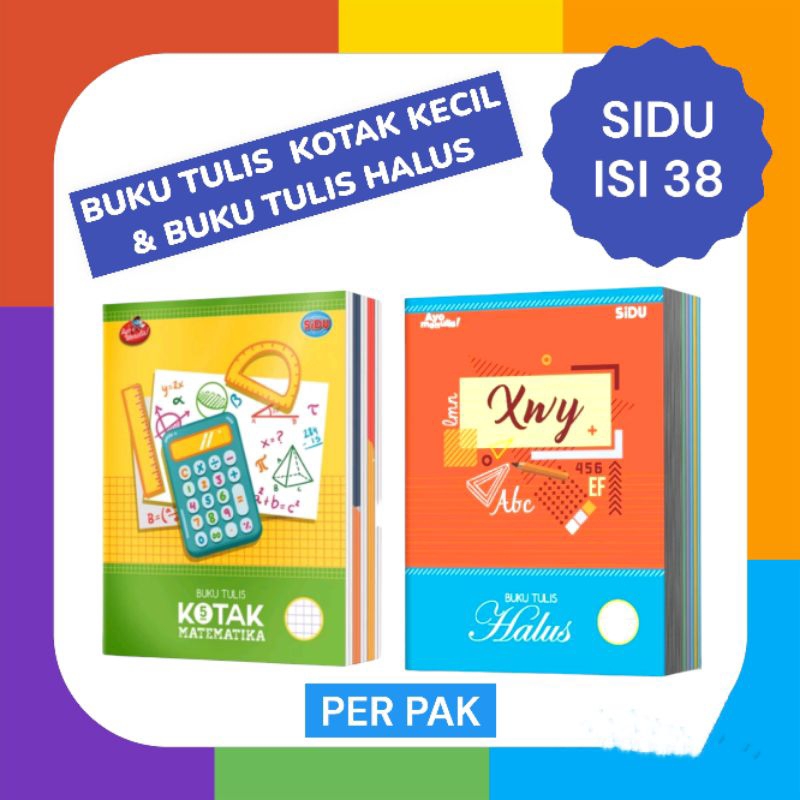 

Buku Tulis Kotak Kecil Dan Buku Tulis Halus Sidu Isi 38 Per Pak