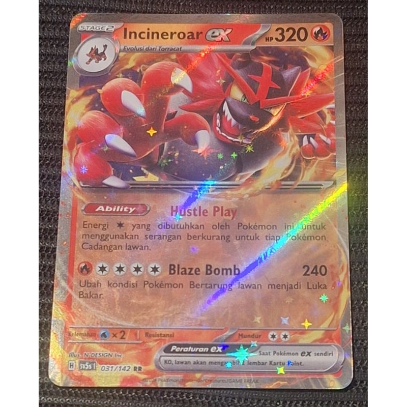 Kartu Pokemon Incineroar Ex